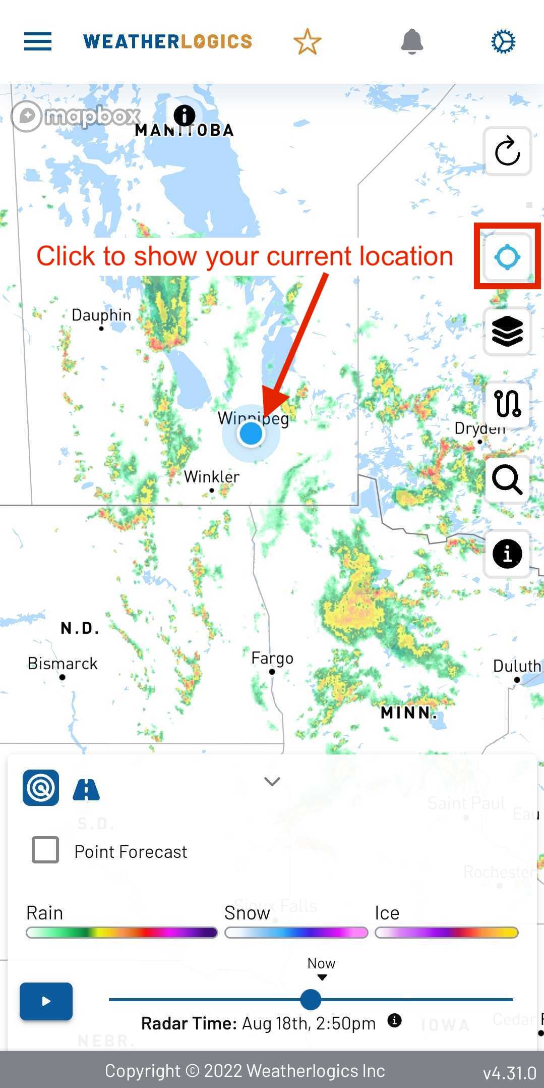 mobile radar location
